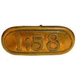 1-1 Face designs - Symbols - Numbers - Brass (1-1/2" x 3/4")